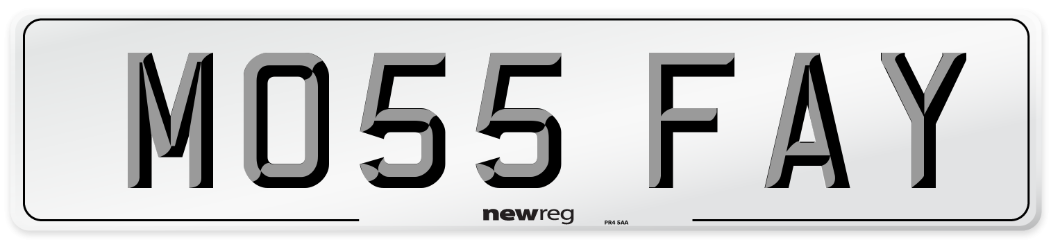MO55 FAY Number Plate from New Reg